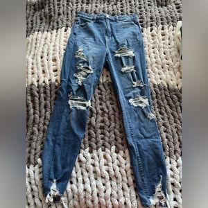American Eagle Raw Cut Skinny Jeans